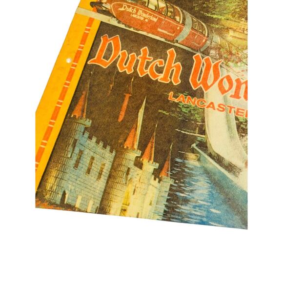 Vintage 29.5 Inch Dutch Wonderland Pennant Souvenir Felt Flag Lancaster PA - Picture 2 of 11
